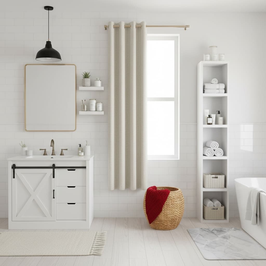 Designing a Rustic Bathroom: Monochrome Color Scheme for Timeless Elegance