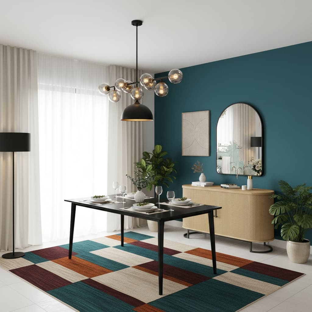 Designing a Rustic Dining Room: Bold Color Scheme Ideas