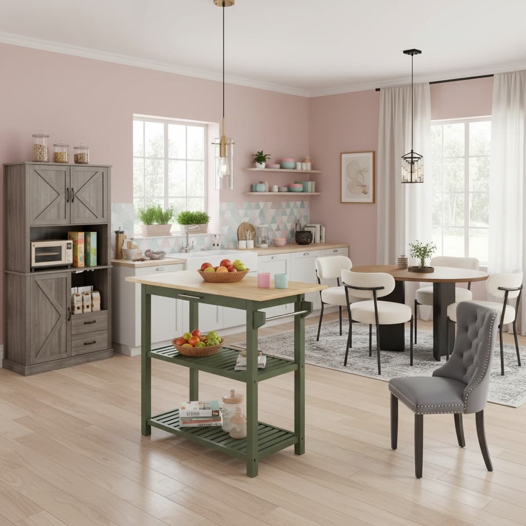 Japanese Kitchen Design: Embracing Pastel Elegance with a Gentle Touch