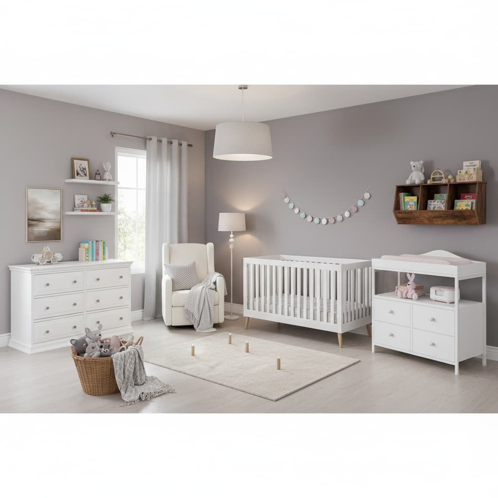 Designing a Classic Nursery with a Monochrome Color Scheme