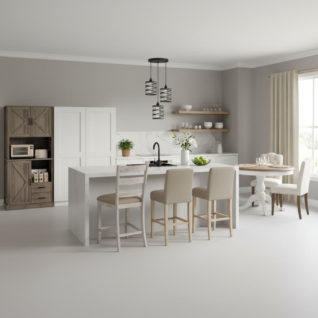 Transform Your Kitchen with Bohemian Style Using a Neutral Color Scheme