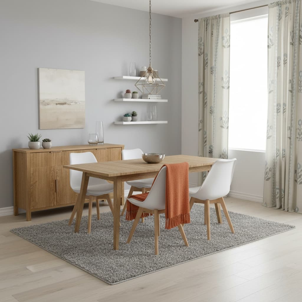 Design a Minimalist Dining Room with a Monochrome Palette