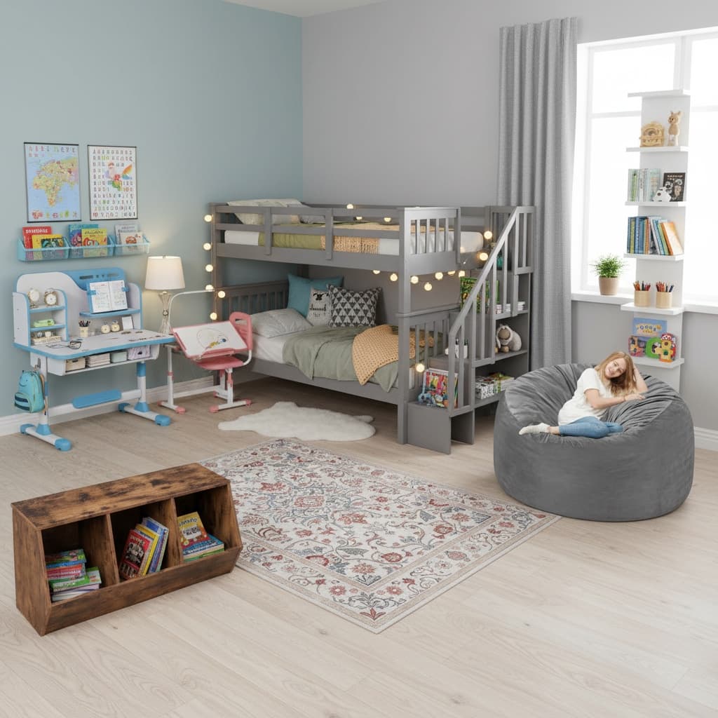 Create a Tropical Kids' Room with a Monochrome Color Scheme