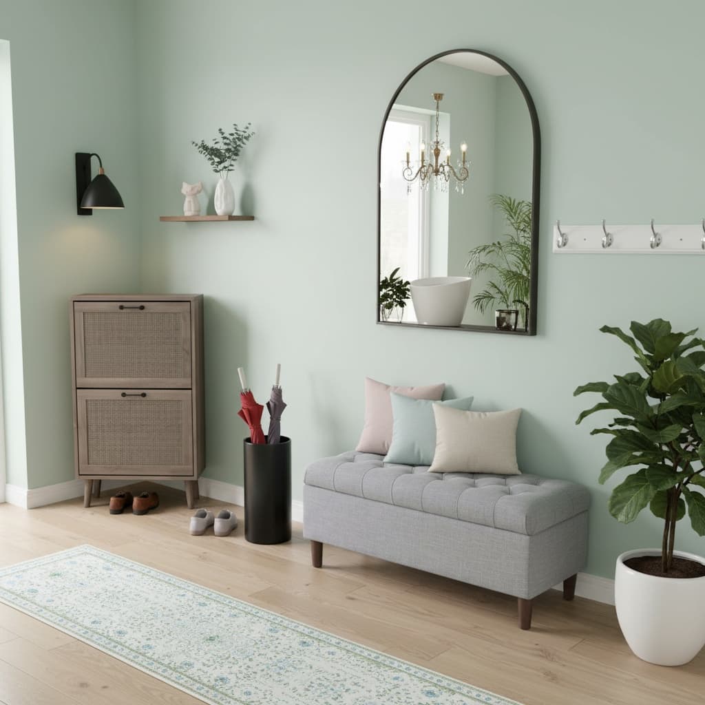 Create a Tropical Oasis: Designing a Pastel Entryway Mudroom