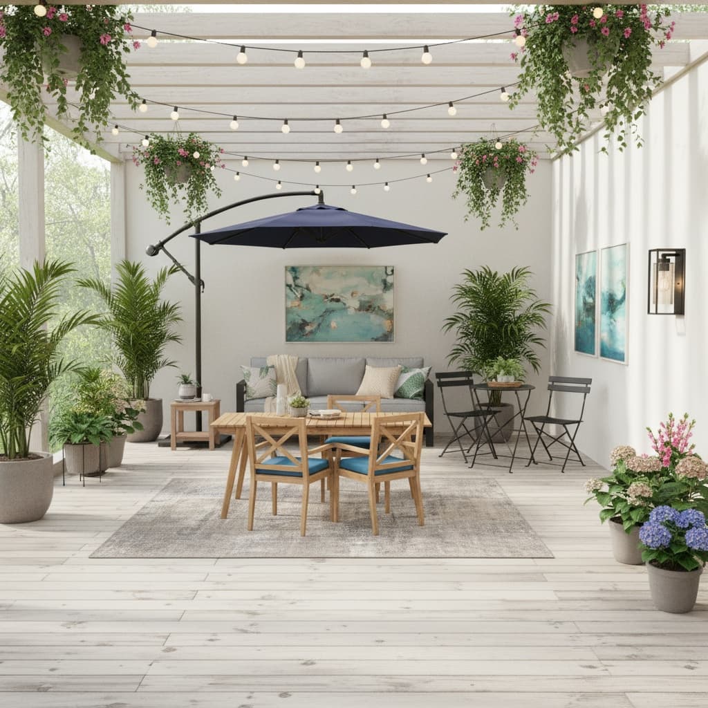 Create an Eco-Friendly Patio or Balcony with a Neutral Color Scheme