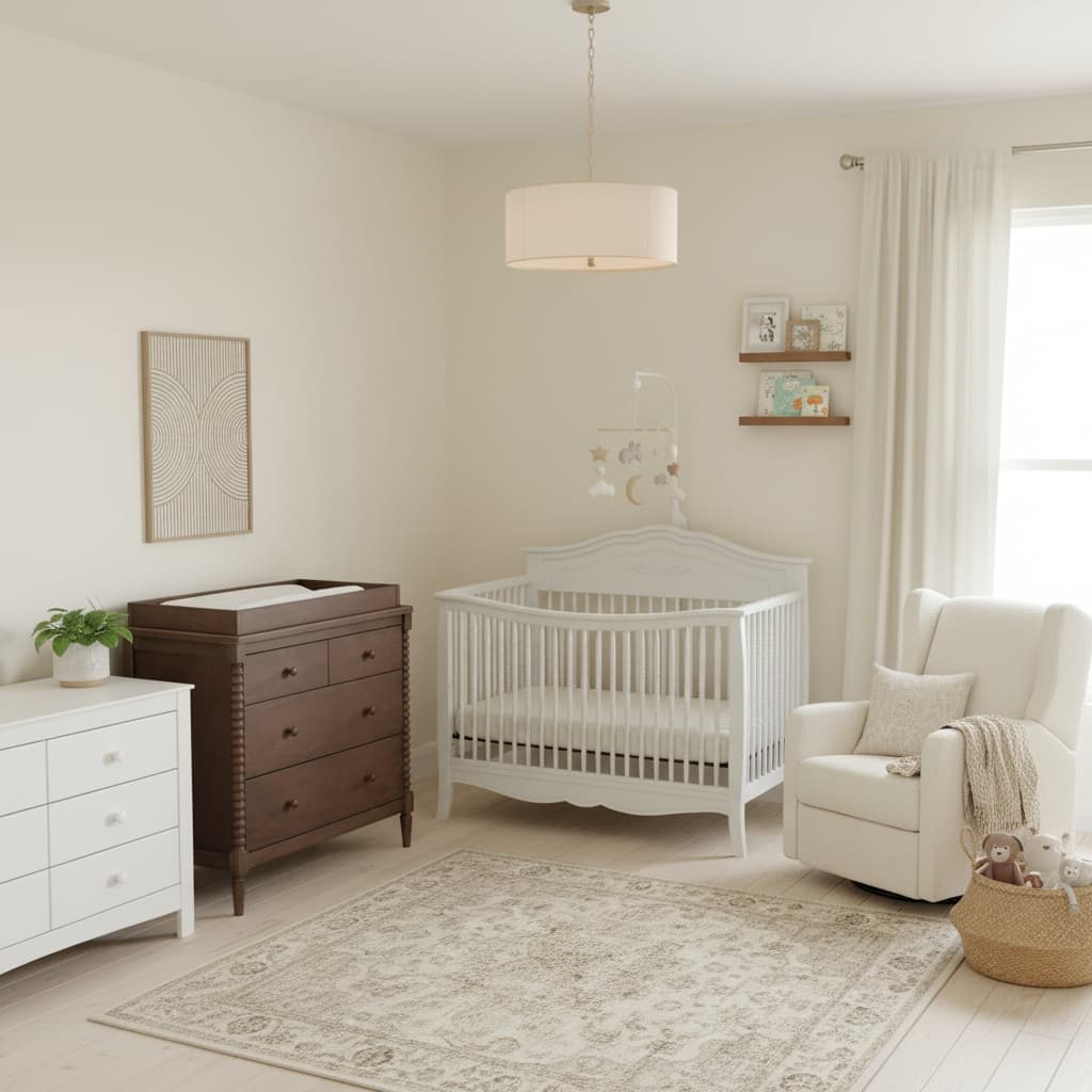 Designing a Vintage Nursery with a Timeless Neutral Color Scheme