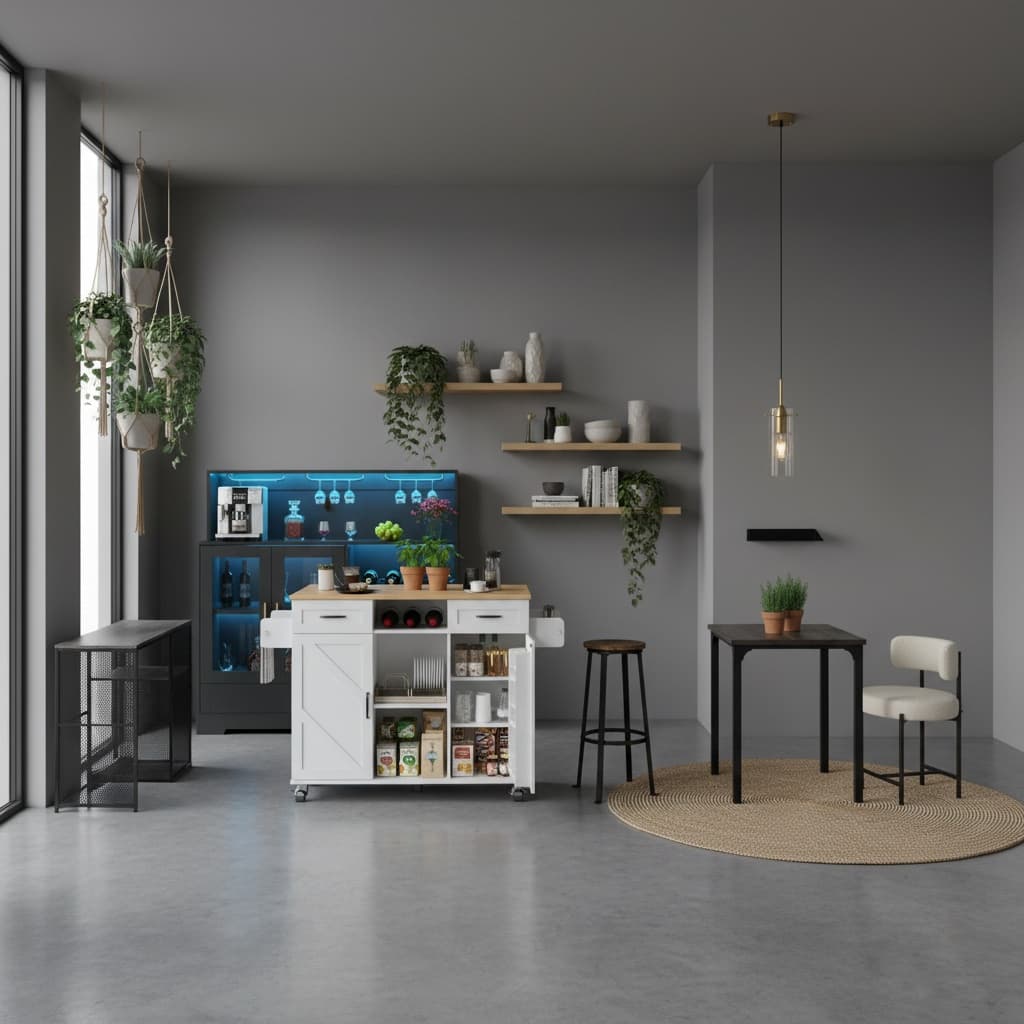 Designing an Industrial Style Kitchen: Monochrome Color Scheme Ideas