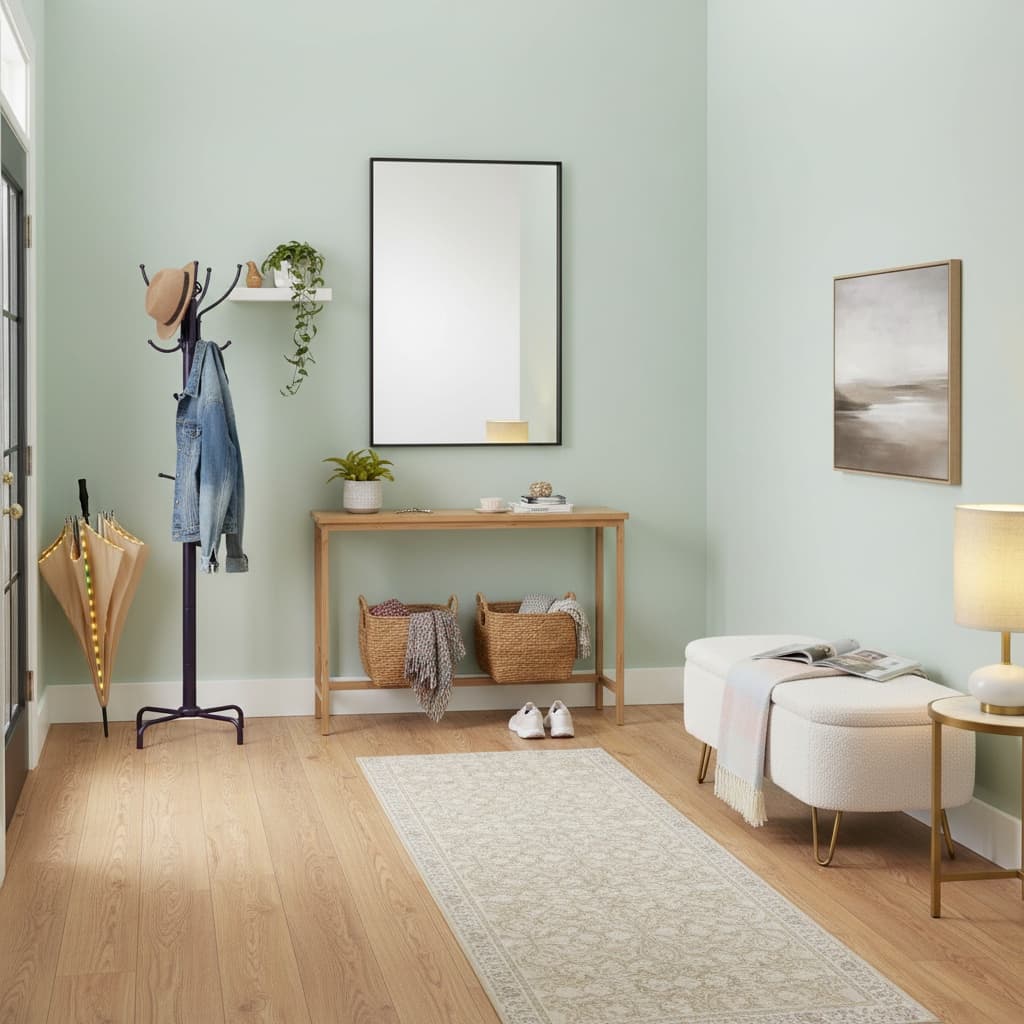 Design Your Modern Entryway Mudroom with a Pastel Color Scheme