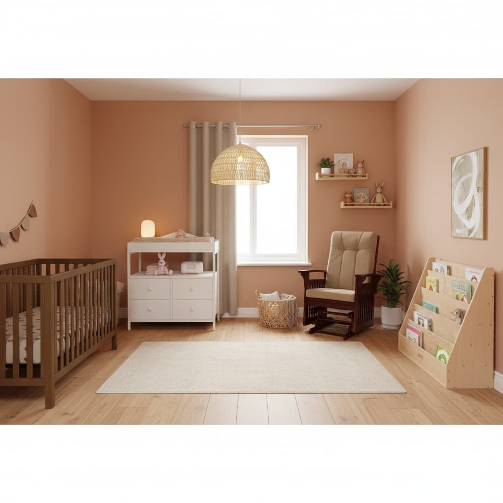 Design a Futuristic Nursery with Earth-Tone Elegance