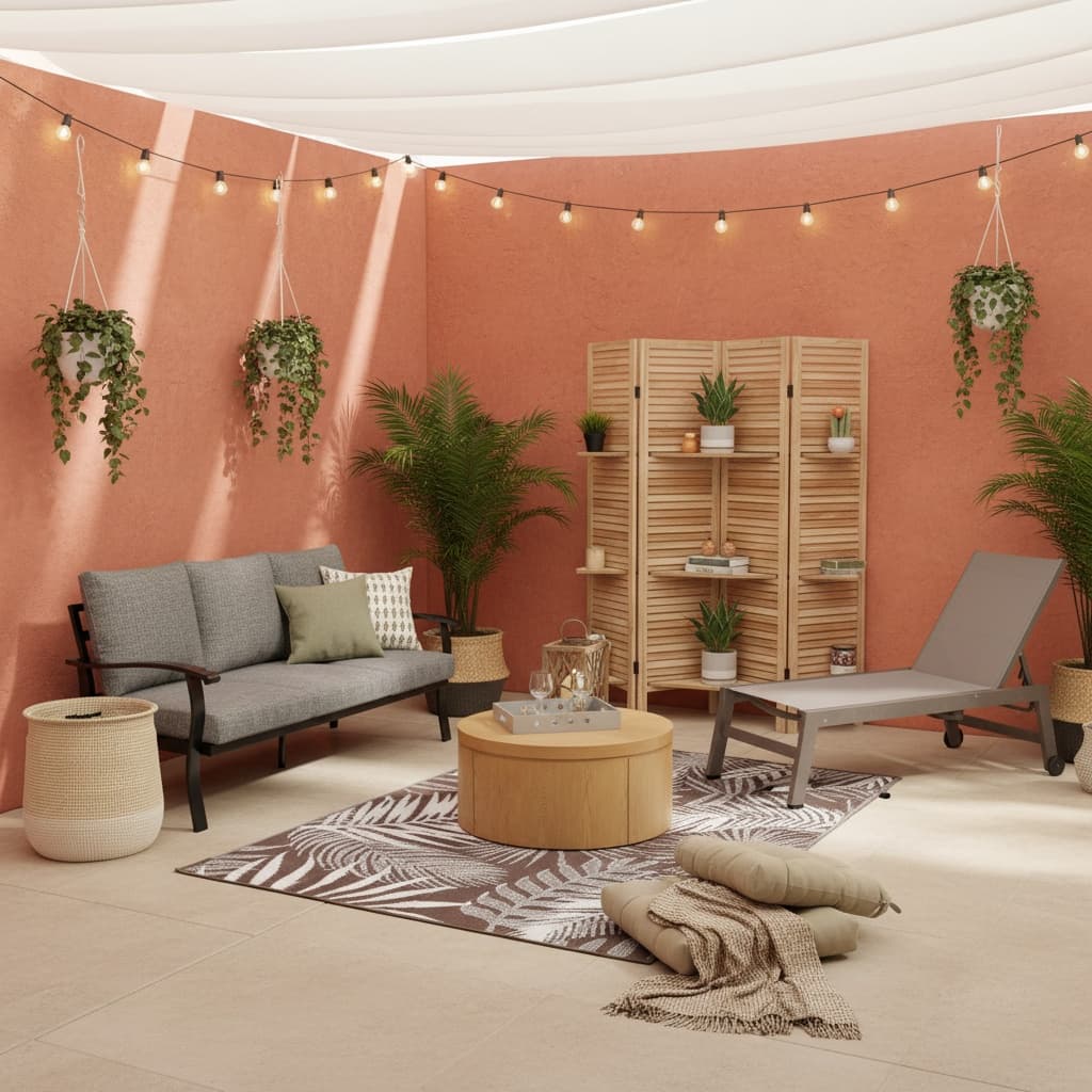 Transform Your Patio into a Tropical Oasis with Earth Tones