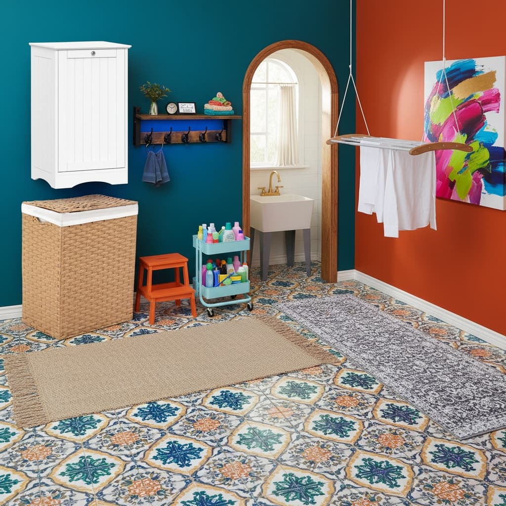 Transform Your Laundry Room with Bold Japanese Design: A Home Interior Guide