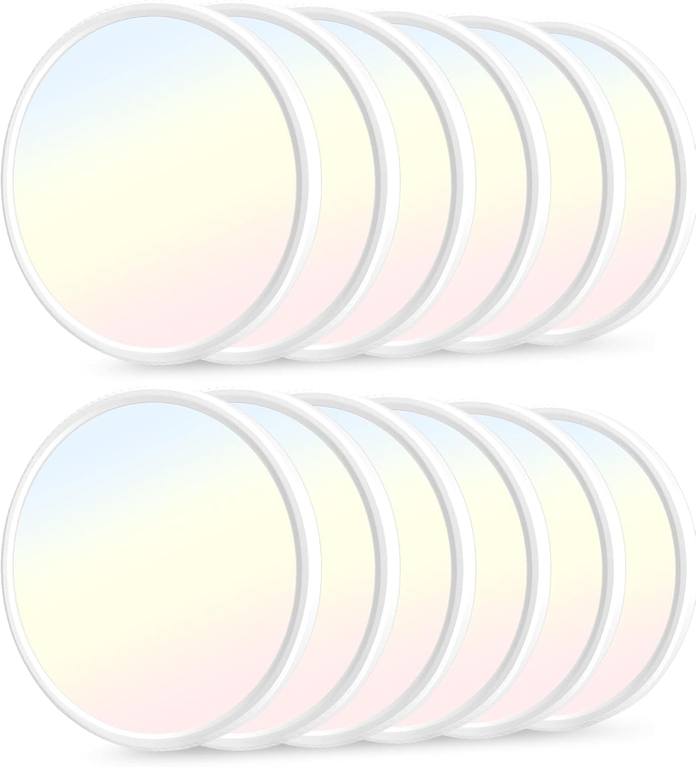 hunhun 12 Pack 3200lm LED Flush Mount Ceiling Light 28W 12 Inch 5CCT Adjustable Super Slim 0.87 inch led Ceiling Light Fixture Round Ceiling Lamp for Bedroom Living Room Kitchen Laundry White