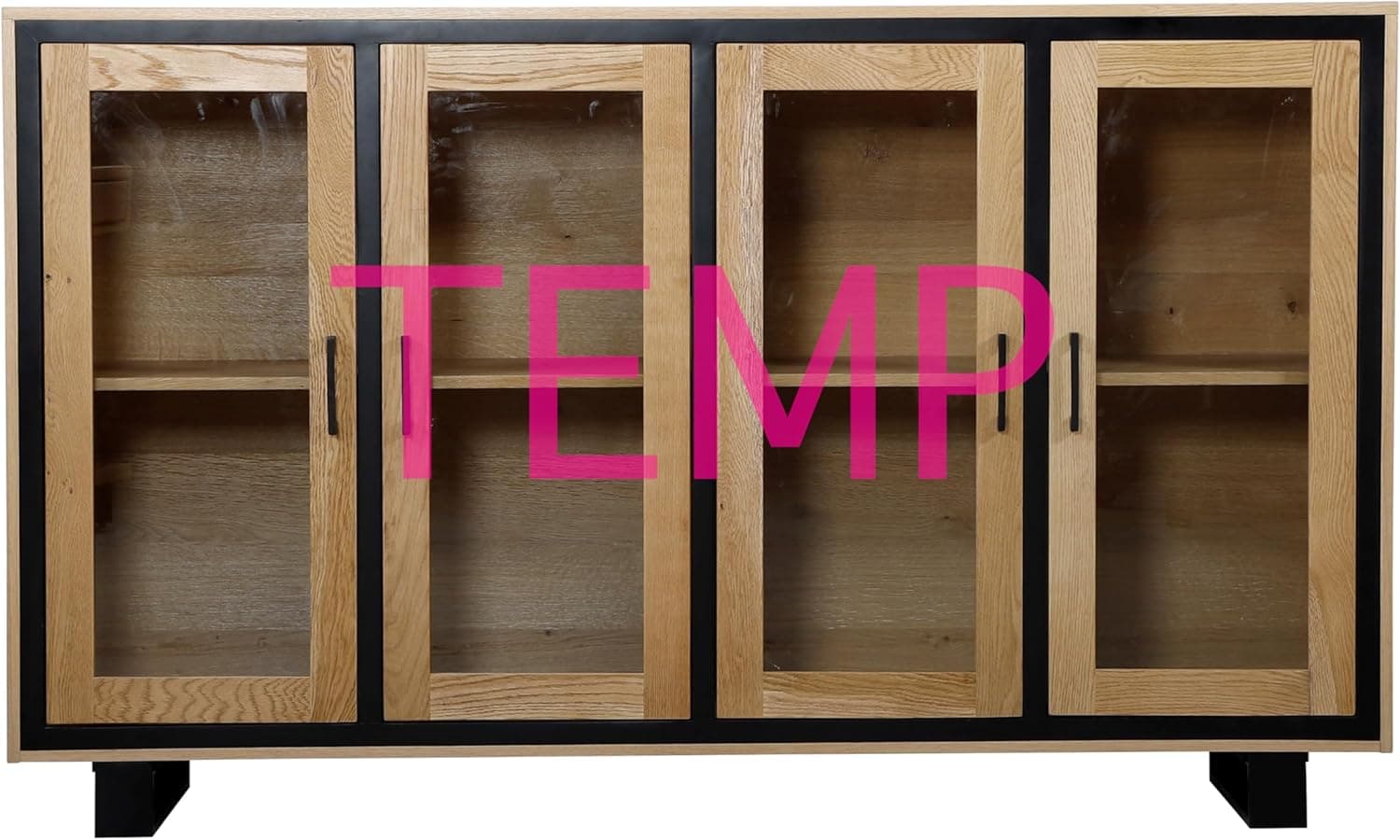 Hekman Modern Entertainment Stand - Durable Wooden Media Console Cabinet with Glass Doors, Farmhouse TV Stand with Storage, Bedroom and Living Room Furniture, Media Center with Adjustable Shelves